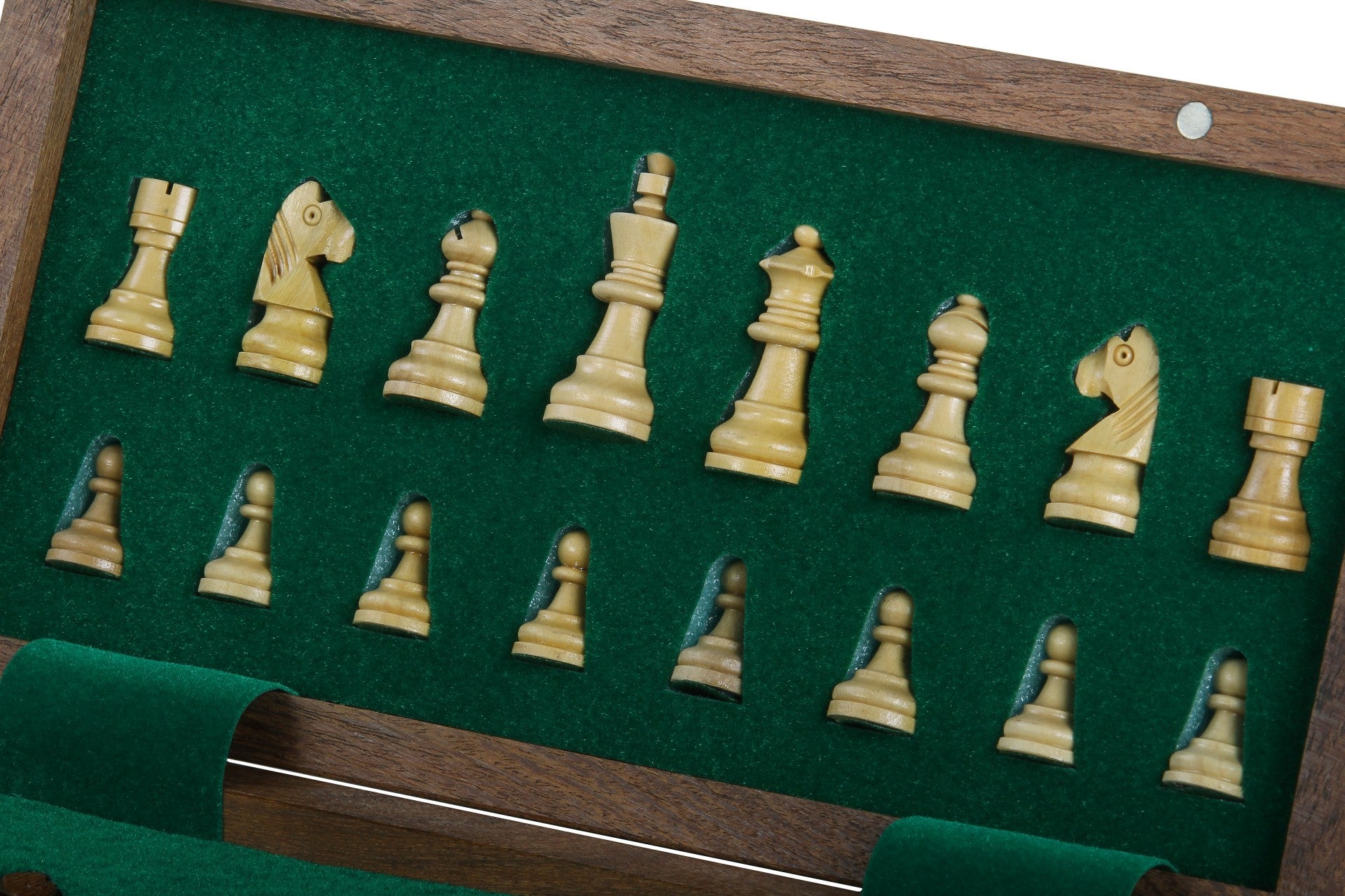Jeu d'échecs magnétique avec échiquier incrusté, 25 cm