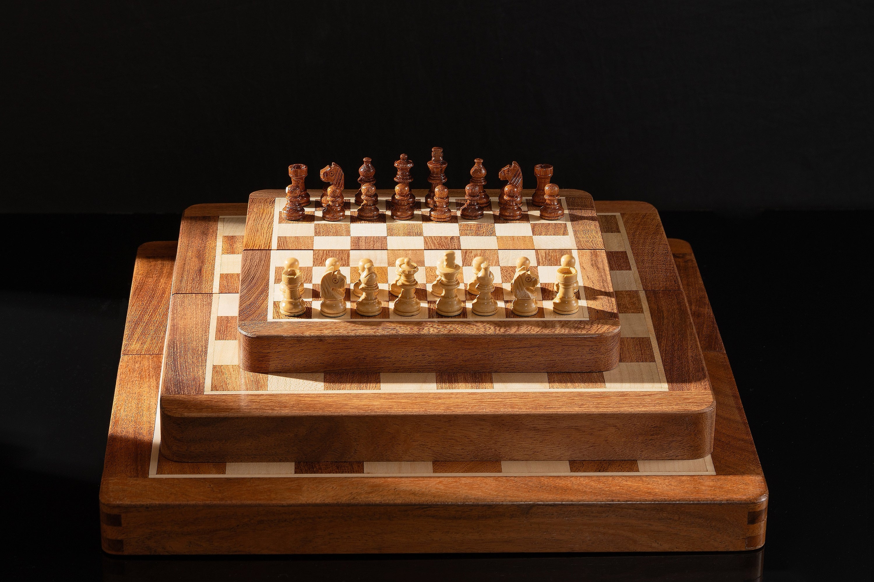 Mini jeu d'échecs avec plateau Inalid
