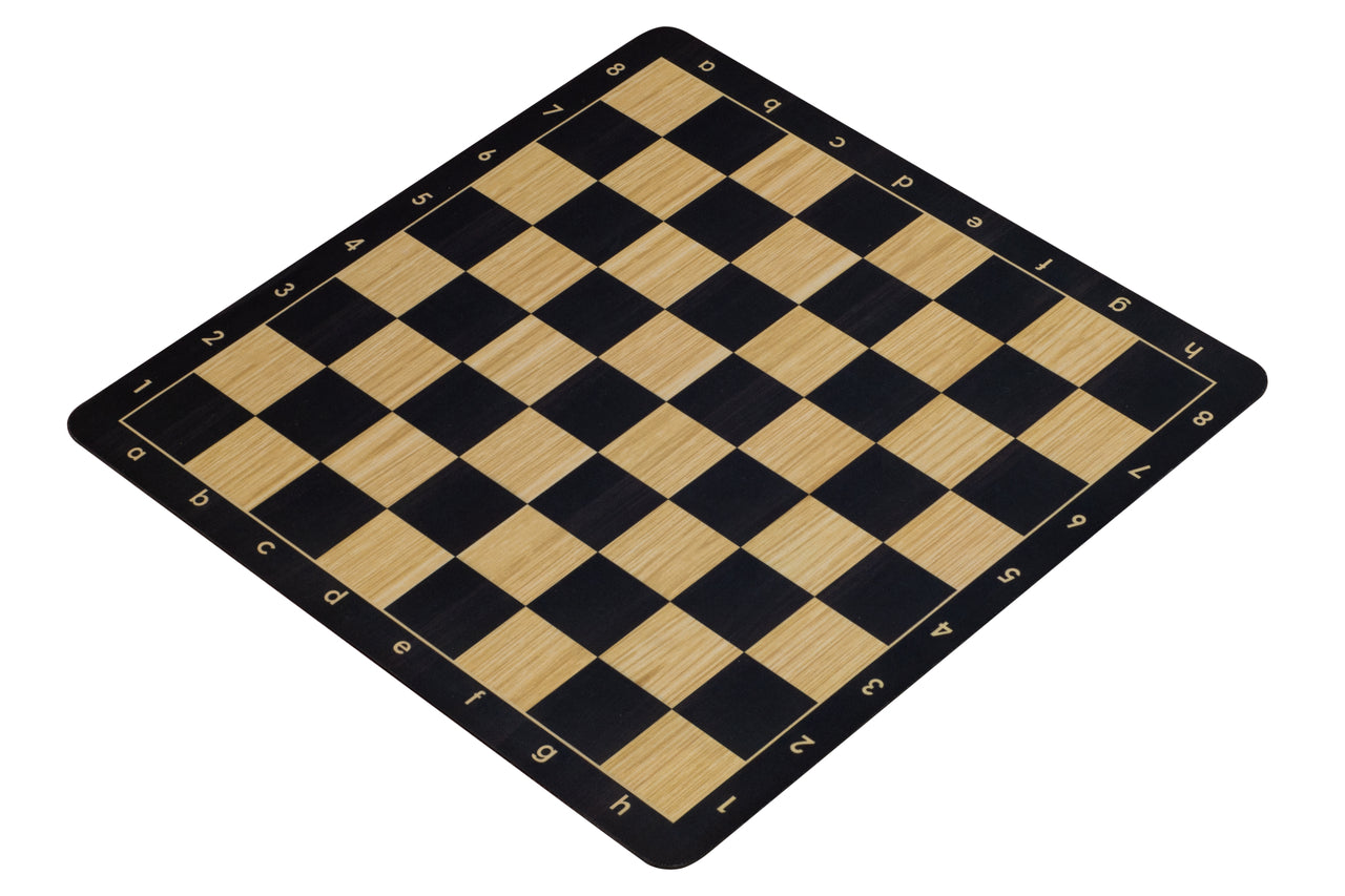 Black Roll-up chessboard no. 6 (51 cm), non-slip bottom