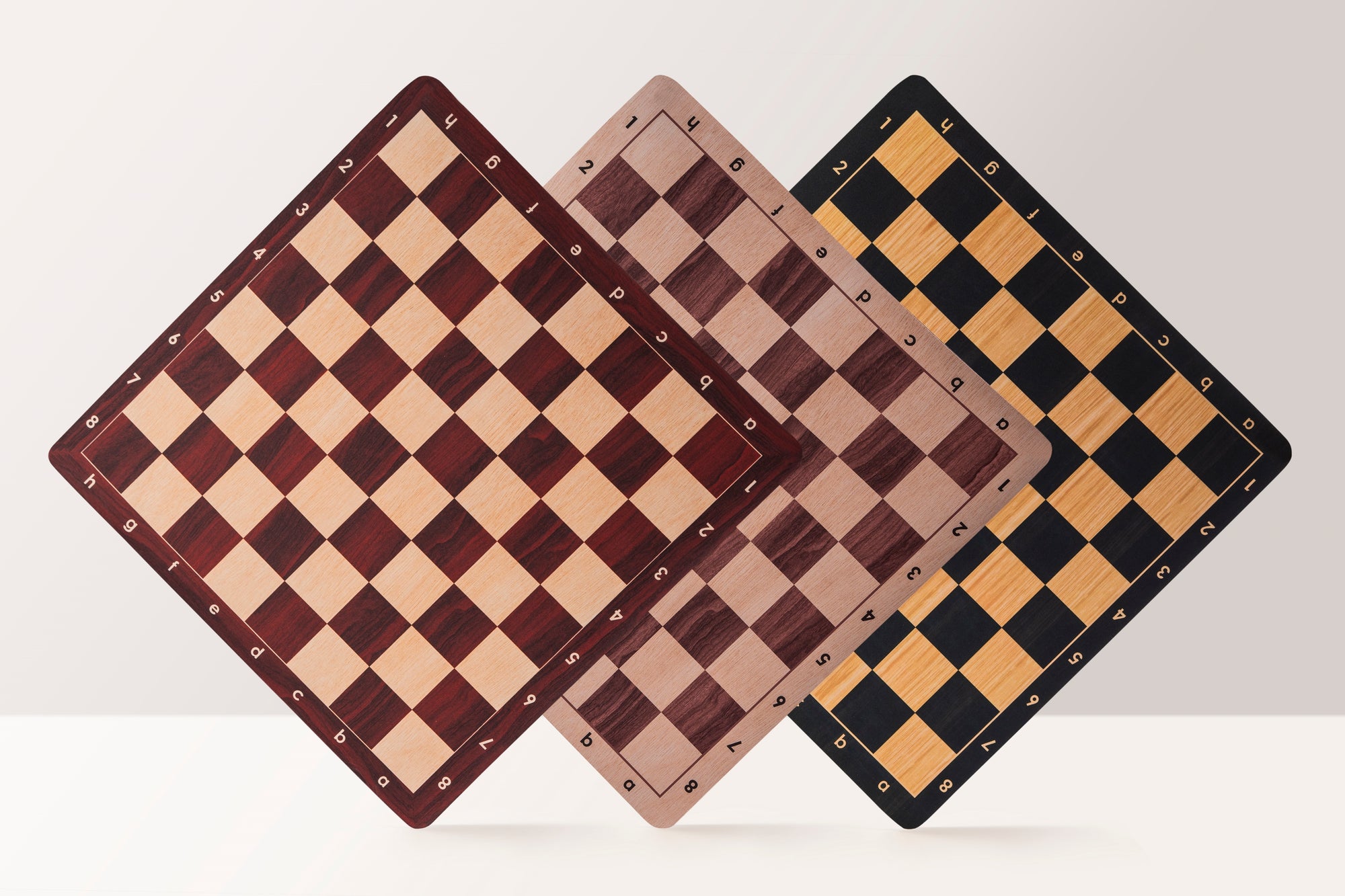 Black Roll-up chessboard no. 6 (51 cm), non-slip bottom