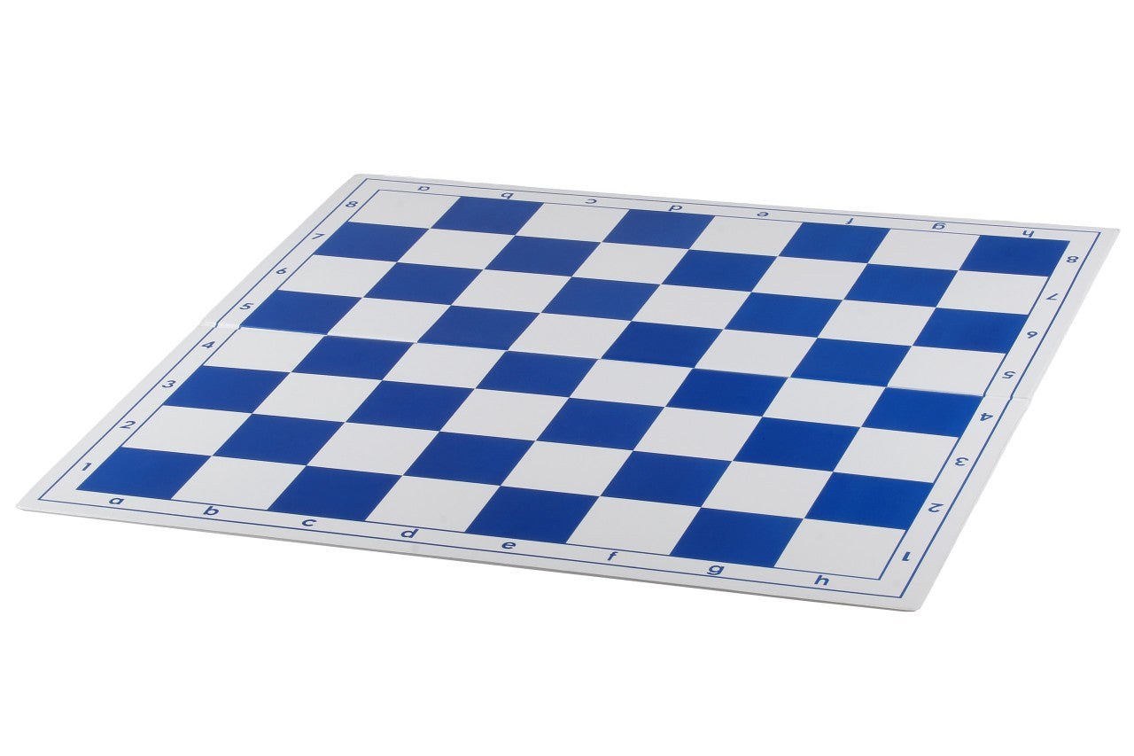 51cm White & Blue Plastic Chess Board