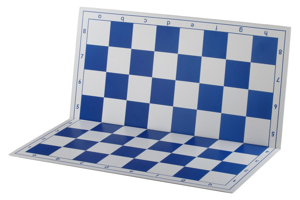 51cm White & Blue Plastic Chess Board