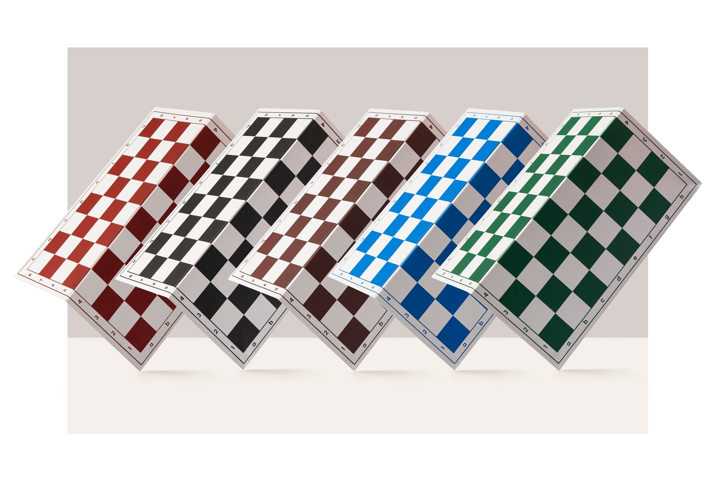 51cm White & Red Plastic Chess Board