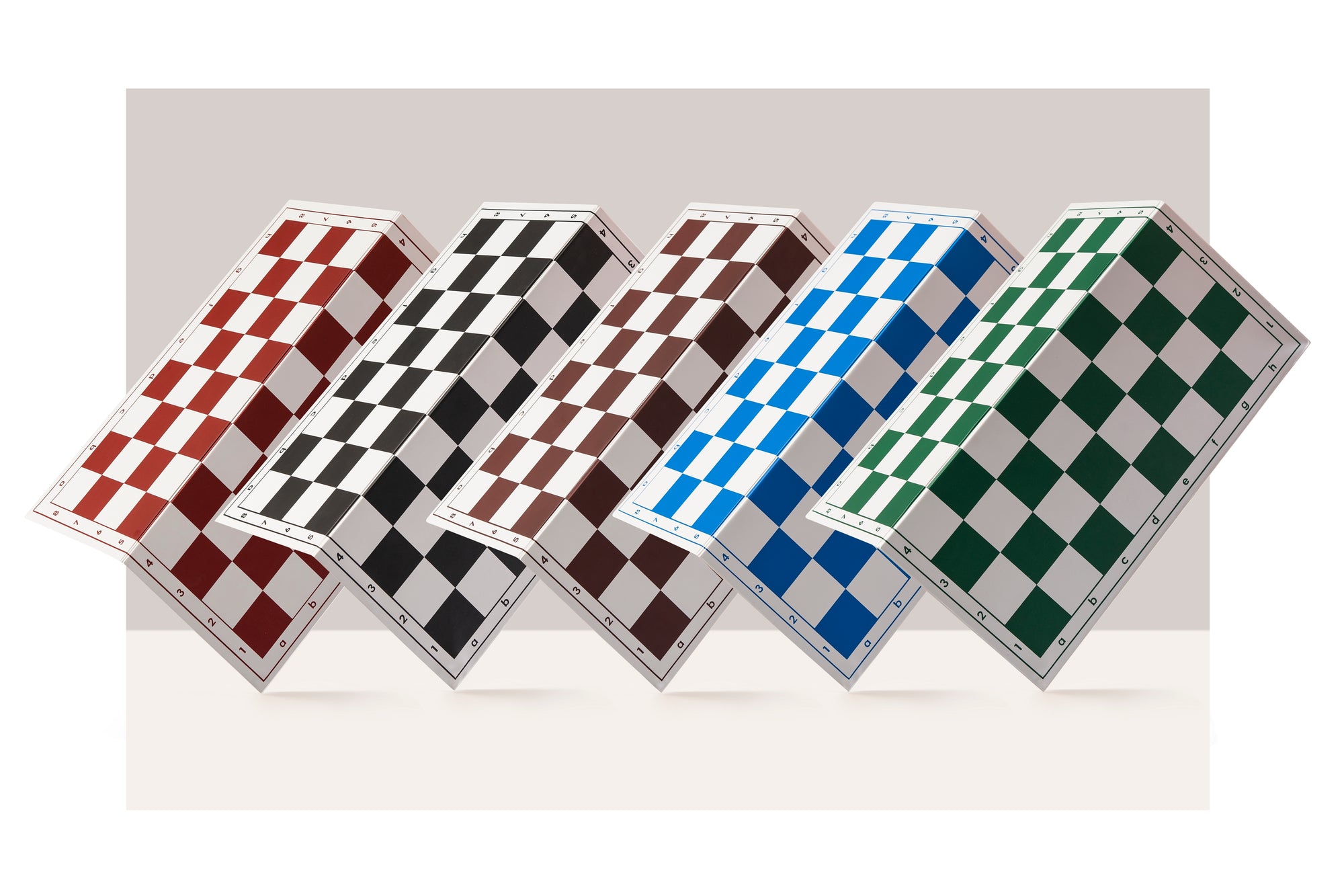 43cm White & Black Plastic Chess Board