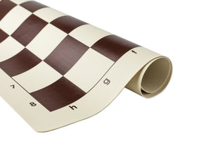 Échiquier en vinyle marron de 22 pouces