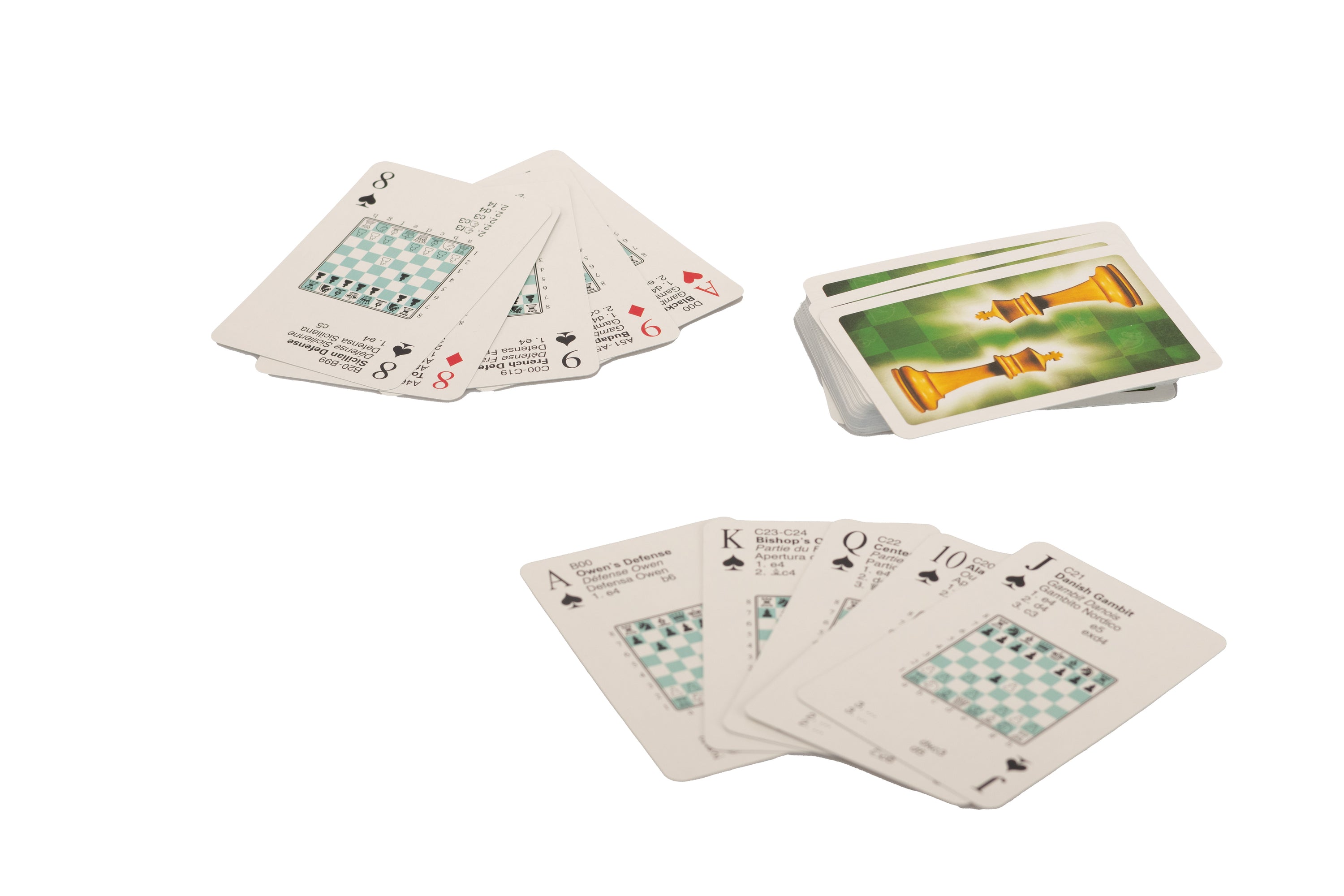 Chess playing cards - find out the most popular debuts!