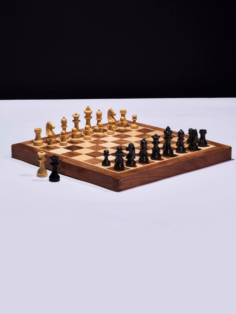 Jeu d'échecs en bois FSC® - beige Jeu d'échecs en bois FSC® - beige
