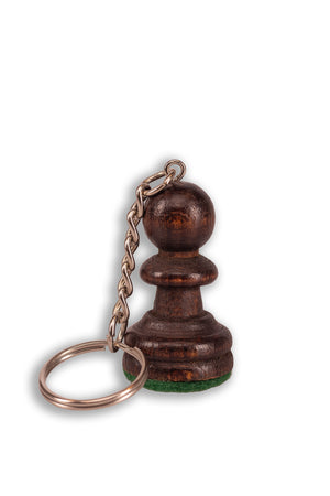 Schach-Schlüsselanhänger Schwarzer Bauer