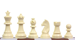 95 mm Staunton-Schachfiguren aus Kunststoff