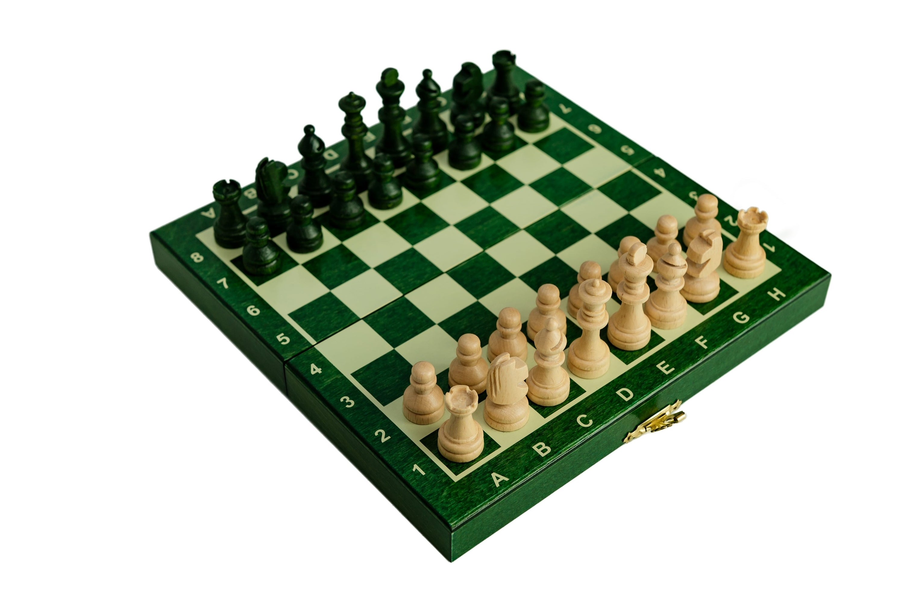Mini jeu d'échecs scolaire vert
