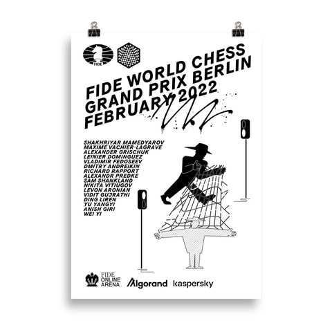 Poster World Chess Grand Prix Berlin 2022