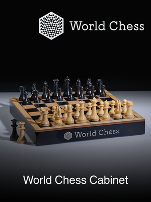 World Chess Cabinet Set with Drawer