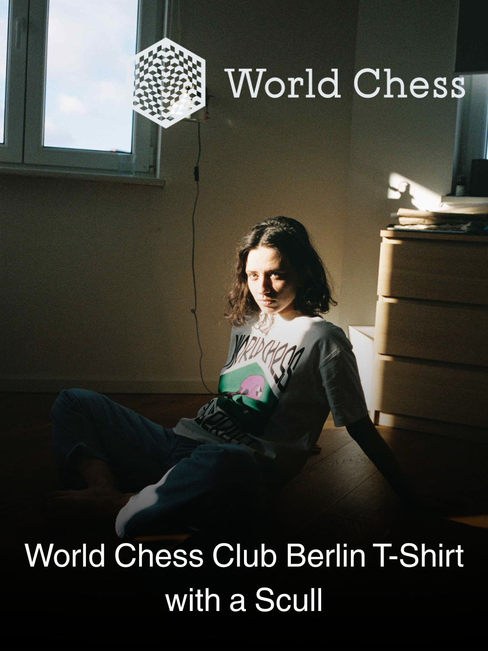 World Chess Club Berlin T-Shirt with a Scull