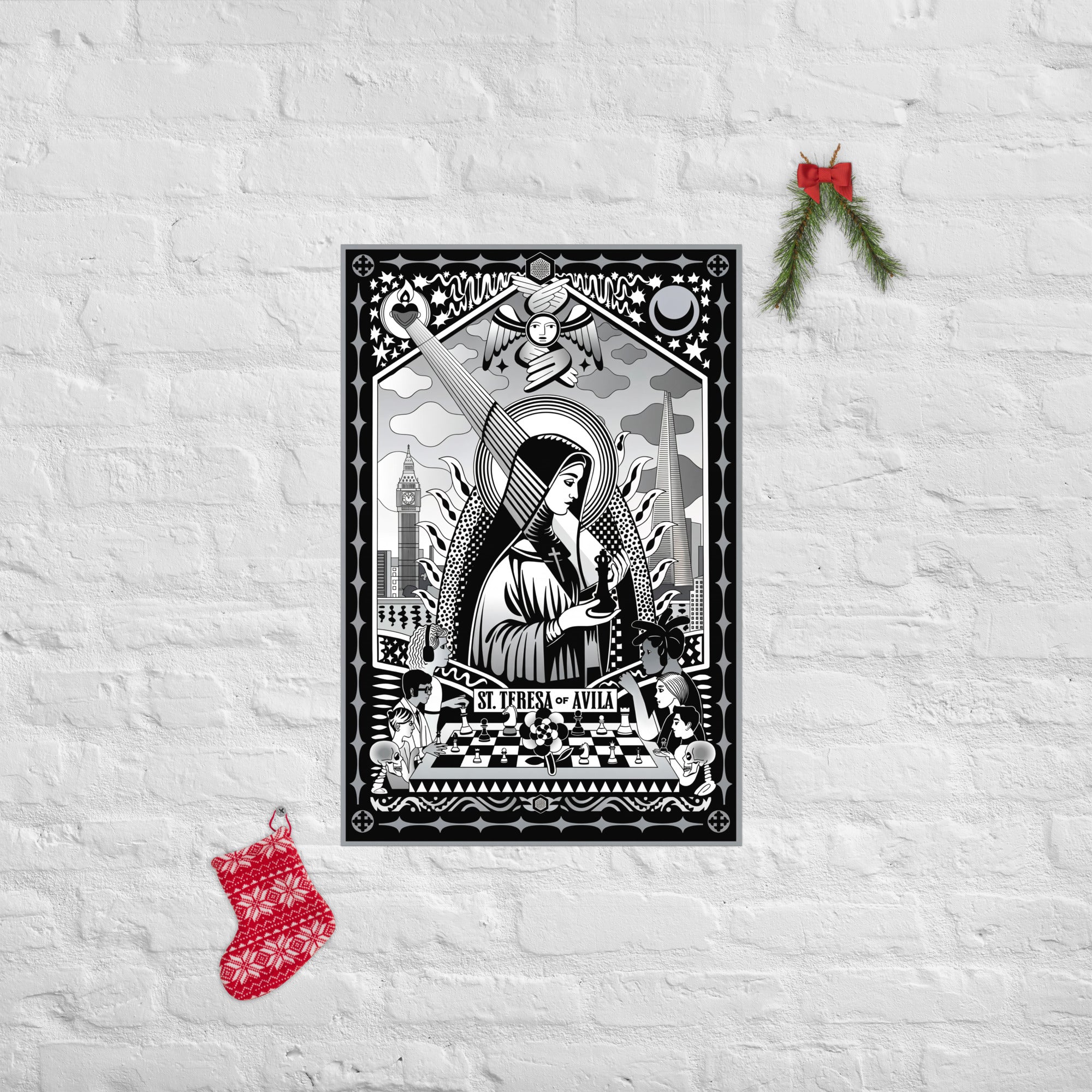 SELF/PORTRAIT　TERESA ENG　限定100部 プリント付き Teresa – Black & White Chess Art Print | Photo Poster | World