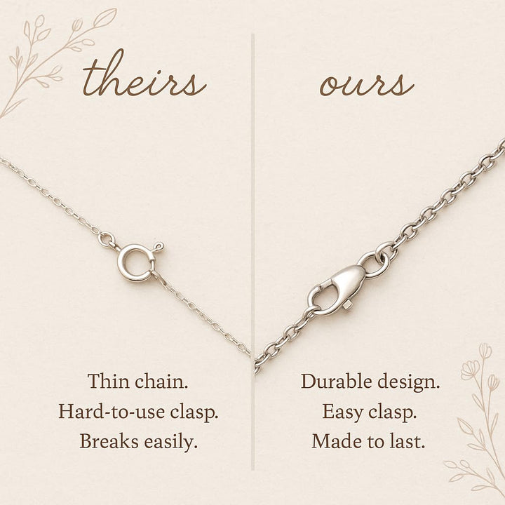 Solid Sterling Silver Queen Chess Necklace – 3D Charm on 18" Chain