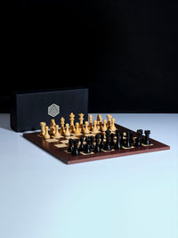 Ensemble de championnat du monde d'échecs (édition palissandre)